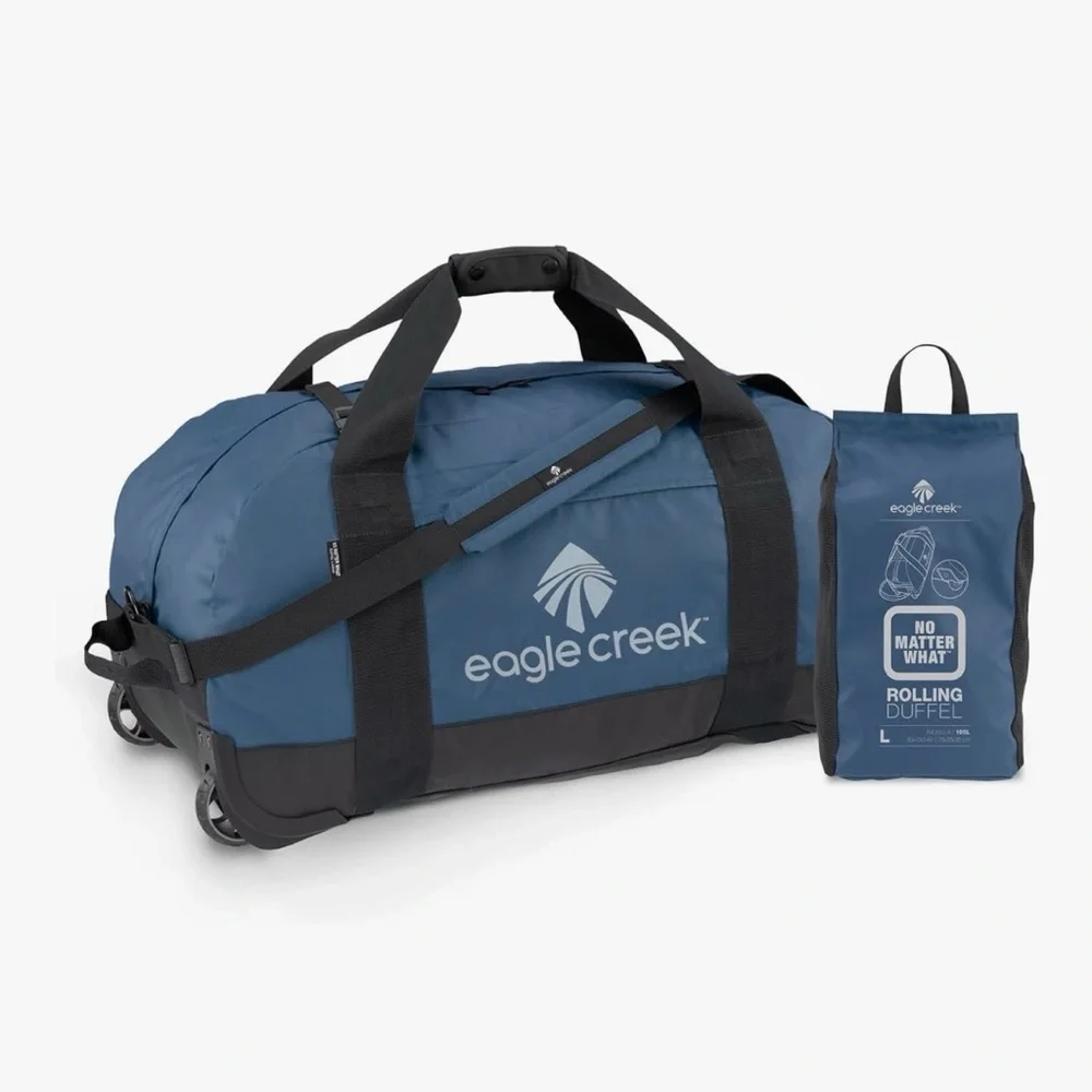 Eagle Creek XL-Blue Rolling Duffel Bag - Picture 4 of 9